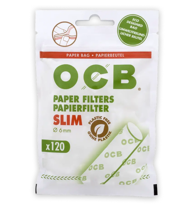 OCB PAPIER FILTER SLIM 6MM - - 34 x 120 Filter je Beutel