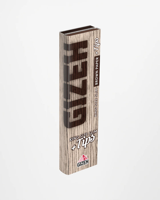 GIZEH BROWN King Size Slim + Tips