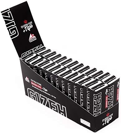 GIZEH BLACK® Queen Size 50 BLÄTTCHEN + 50 FILTER TIPS