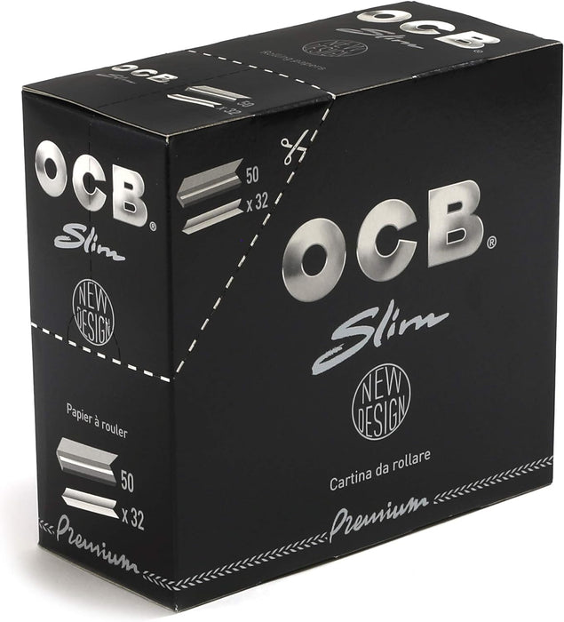 OCB Black Premium King Size Slim Rolling Papers