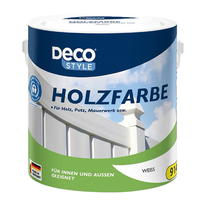 Deco Style Holz Farbe /Weiss/ 2,5 Liter