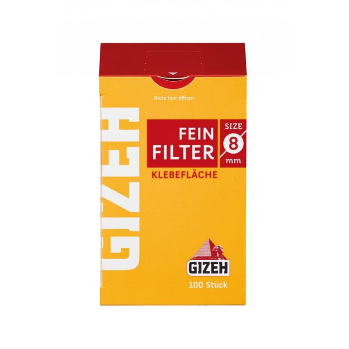 Gizeh Feinfilter - 8 mm Filter Durchmesser - 15 mm Länge - 10 Beutel a 100 Filter
