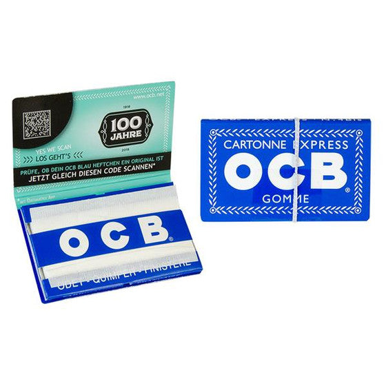 OCB Blau Gummizug Papier (25 x 100 Stück)