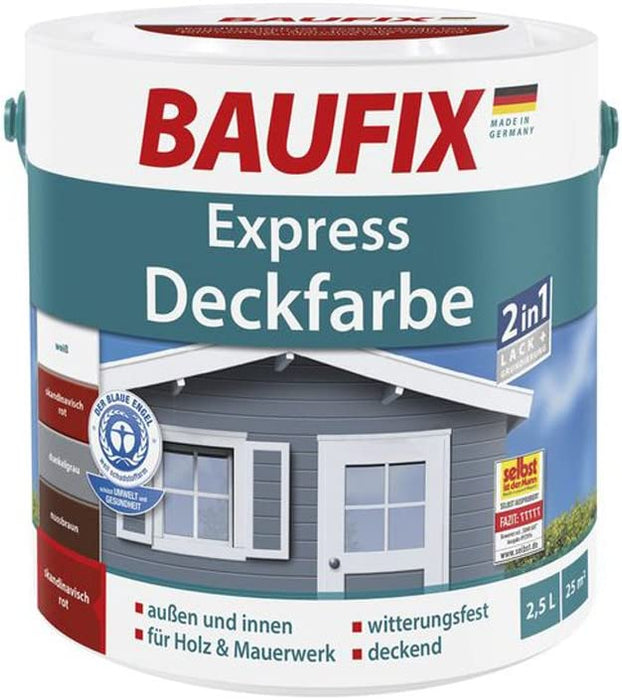 BAUFIX-Express Deckfarbe Skandinavisch Rot 2,5L