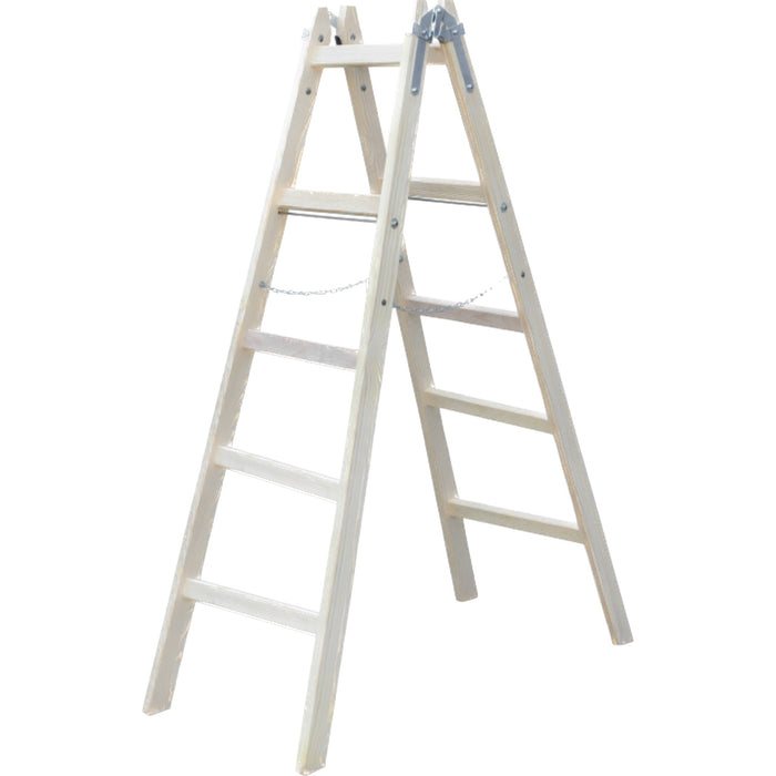 STALCO Holzleiter 5 Sprossen