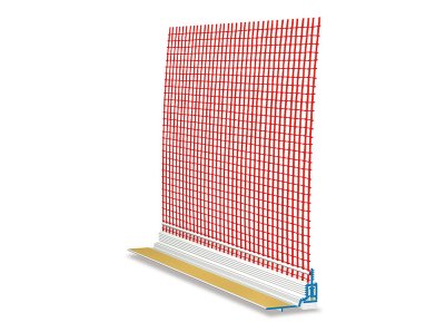 AnputzLeiste Ideal Selbstklebendes, zweidimensional bewegliches Kunststoffprofil