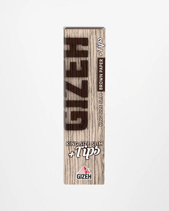 GIZEH BROWN King Size Slim + Tips