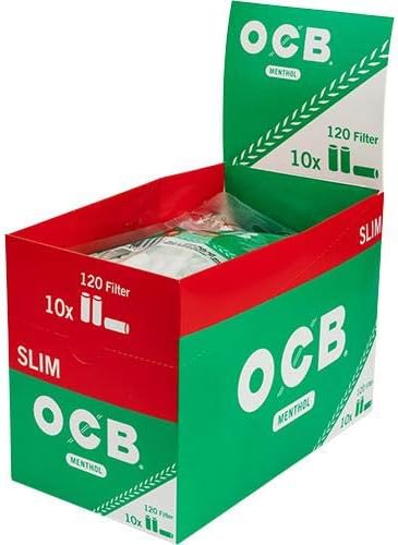 OCB Menthol Filter - Slim - 10 Beutel  120 Filter