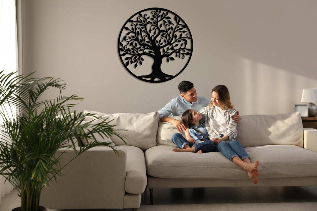 Familienbaum Metall Wall-Art