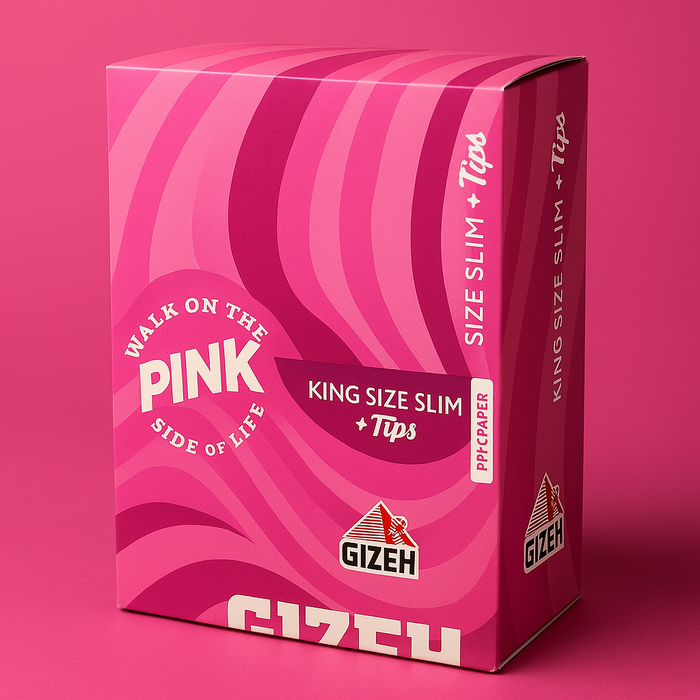 GIZEH ALL PINK King Size Slim + Tips