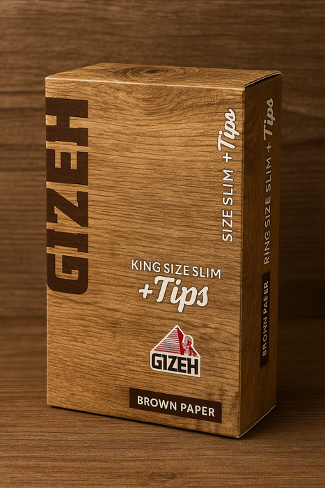 GIZEH BROWN King Size Slim + Tips