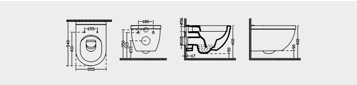 DURAVIT SIRIUS WANDHÄNGENDE TOILETTE (HOLED)