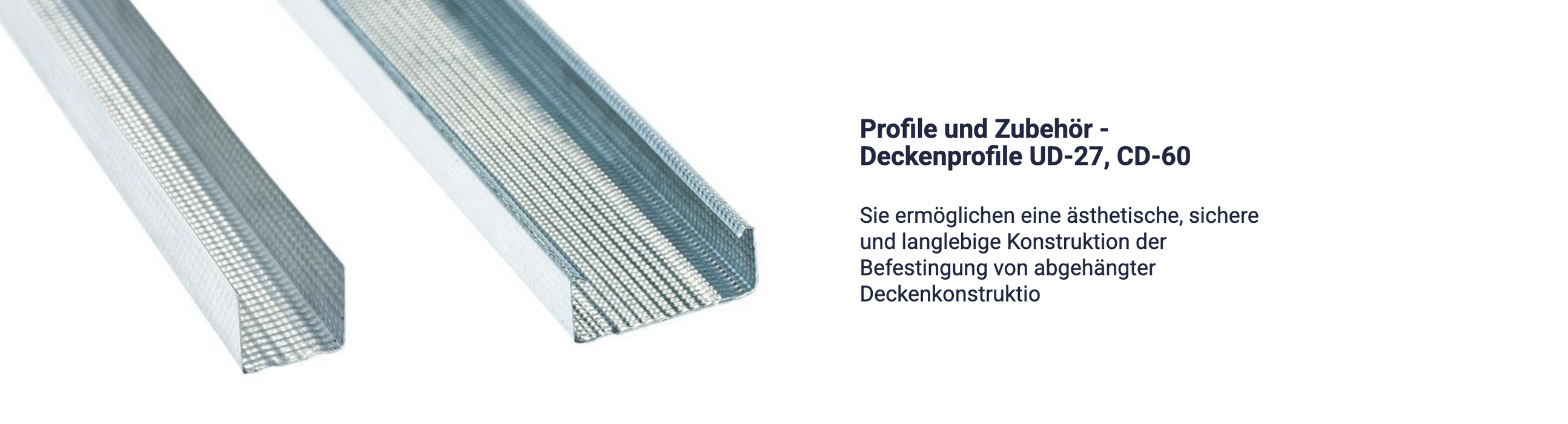 Trockenbau Profile cd,ud,cw und uw