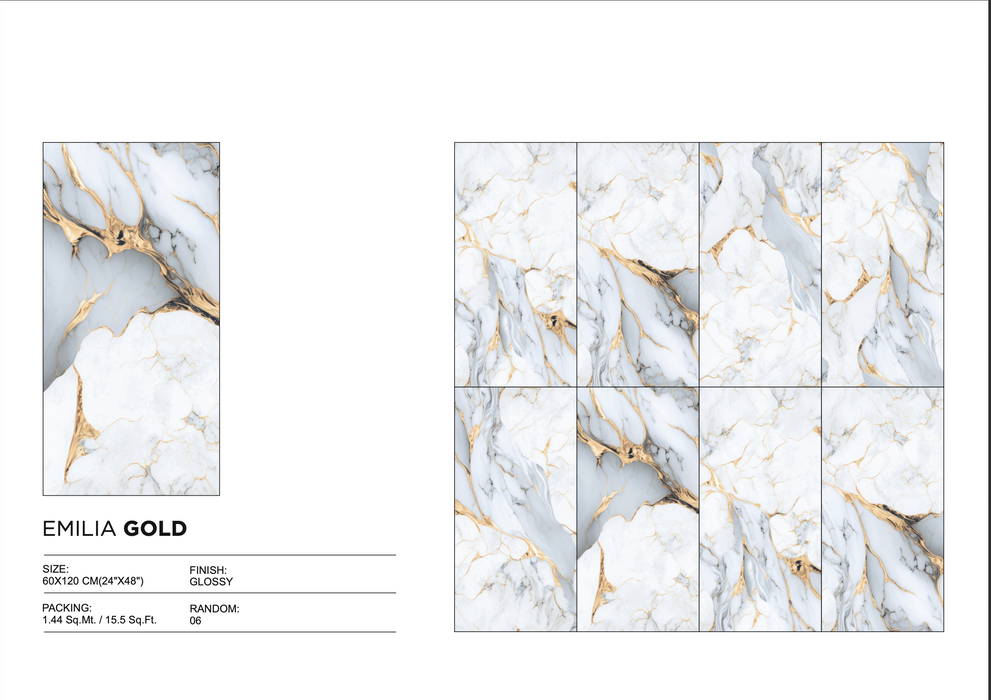 Emila Gold Glossy 60x120