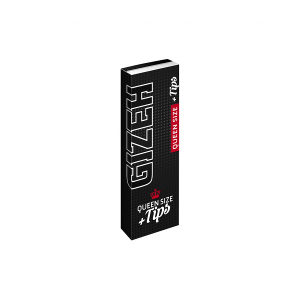GIZEH BLACK® Queen Size 50 BLÄTTCHEN + 50 FILTER TIPS
