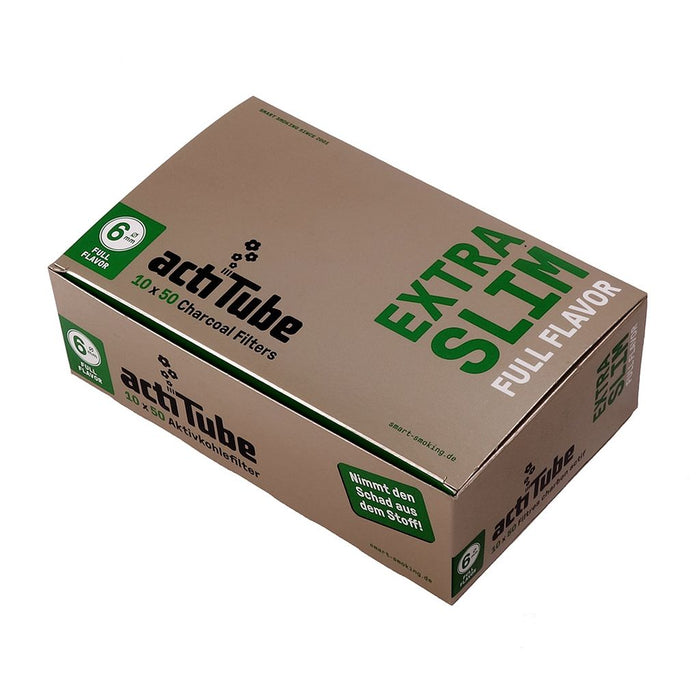 actiTube 50 Aktivkohlefilter EXTRA SLIM 6mm