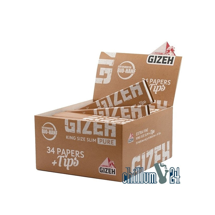 Gizeh Pure King Size Slim + Tips